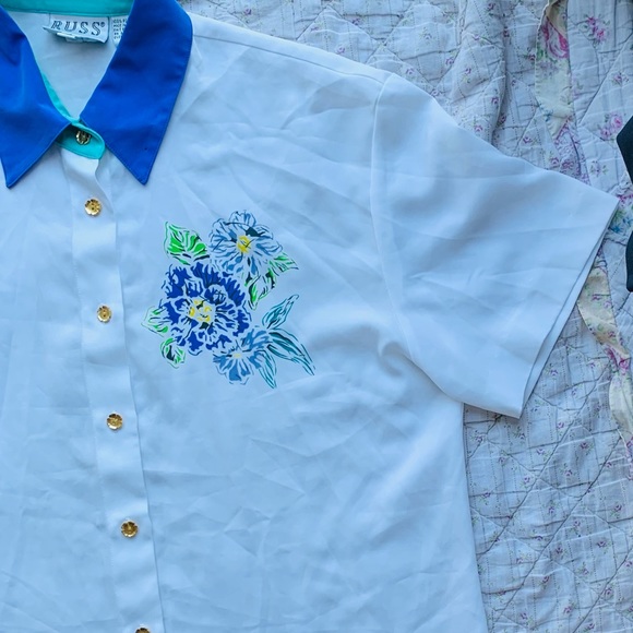 Vtg 80s button up shirt - Picture 7 of 7